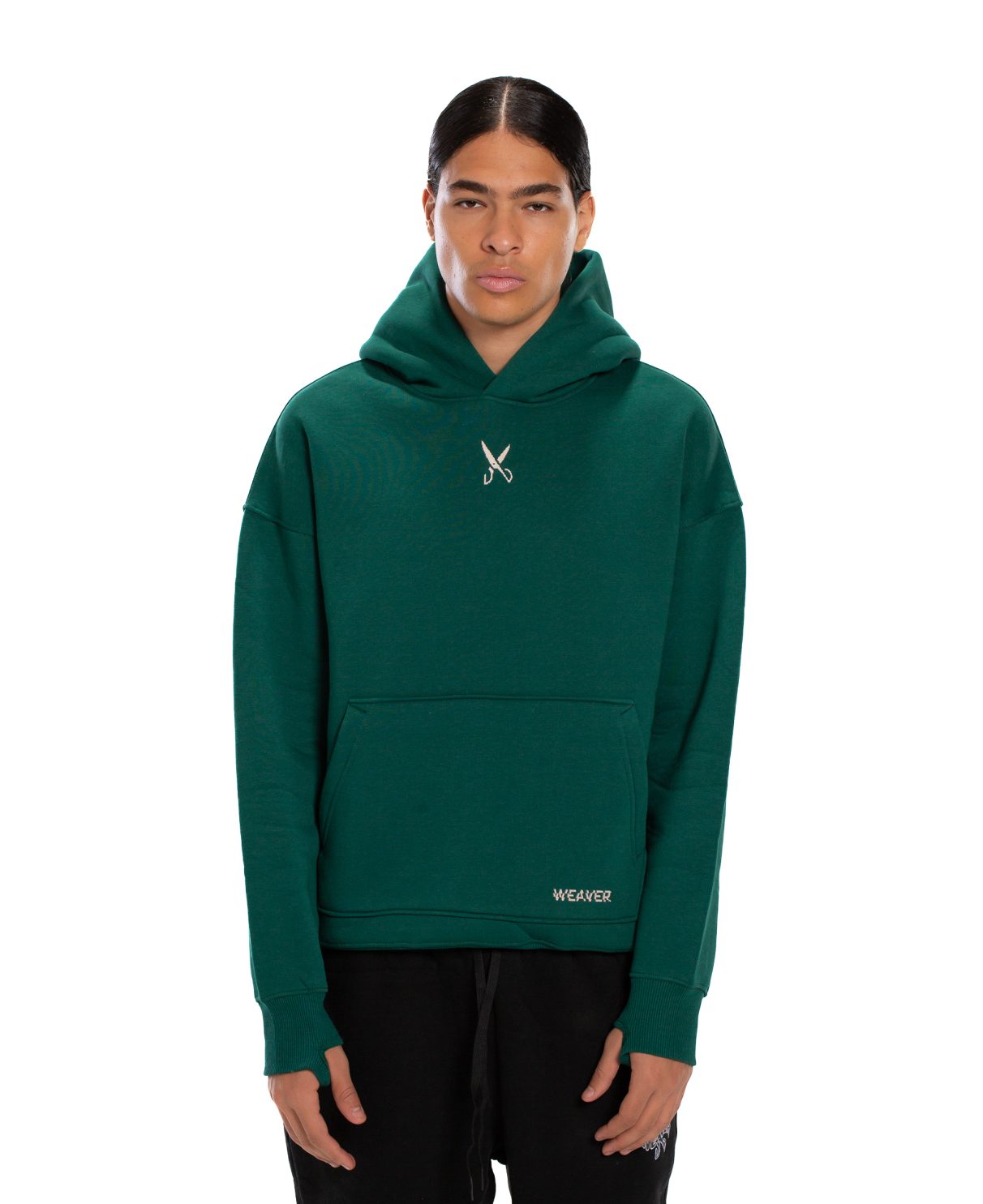 Hoodie Oversize Zigzag - Green