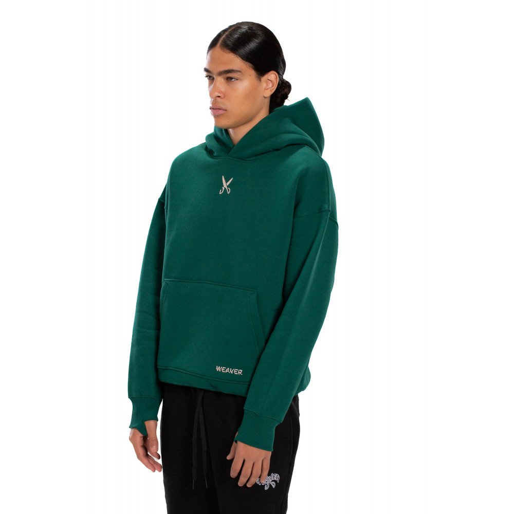 Hoodie Oversize Zigzag - Green