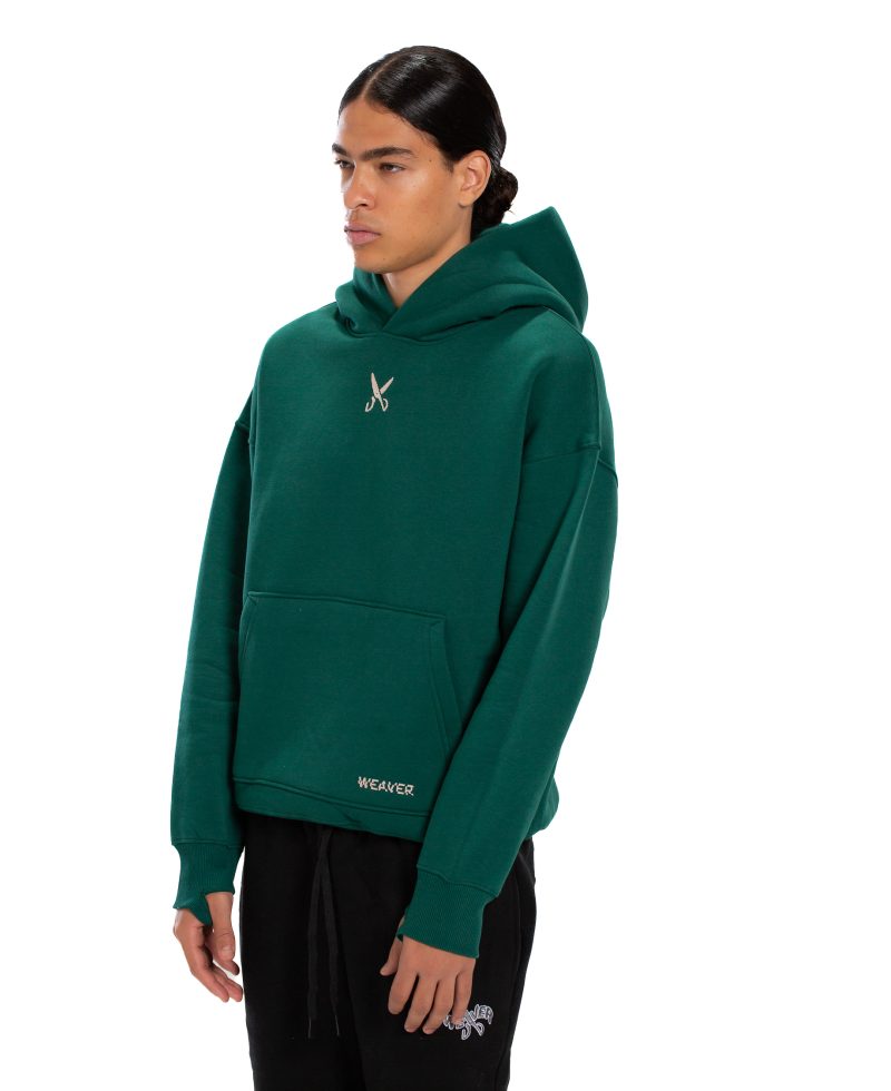 Hoodie Oversize Zigzag - Green