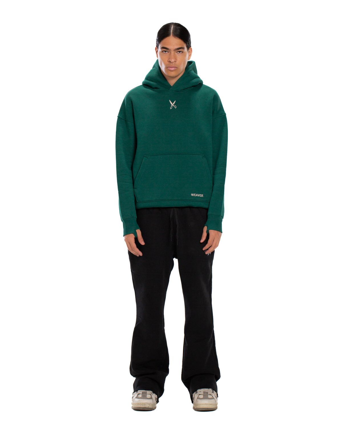 Hoodie Oversize Zigzag - Green