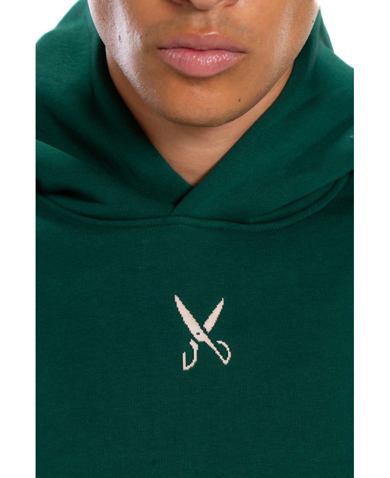 Hoodie Oversize Zigzag - Green