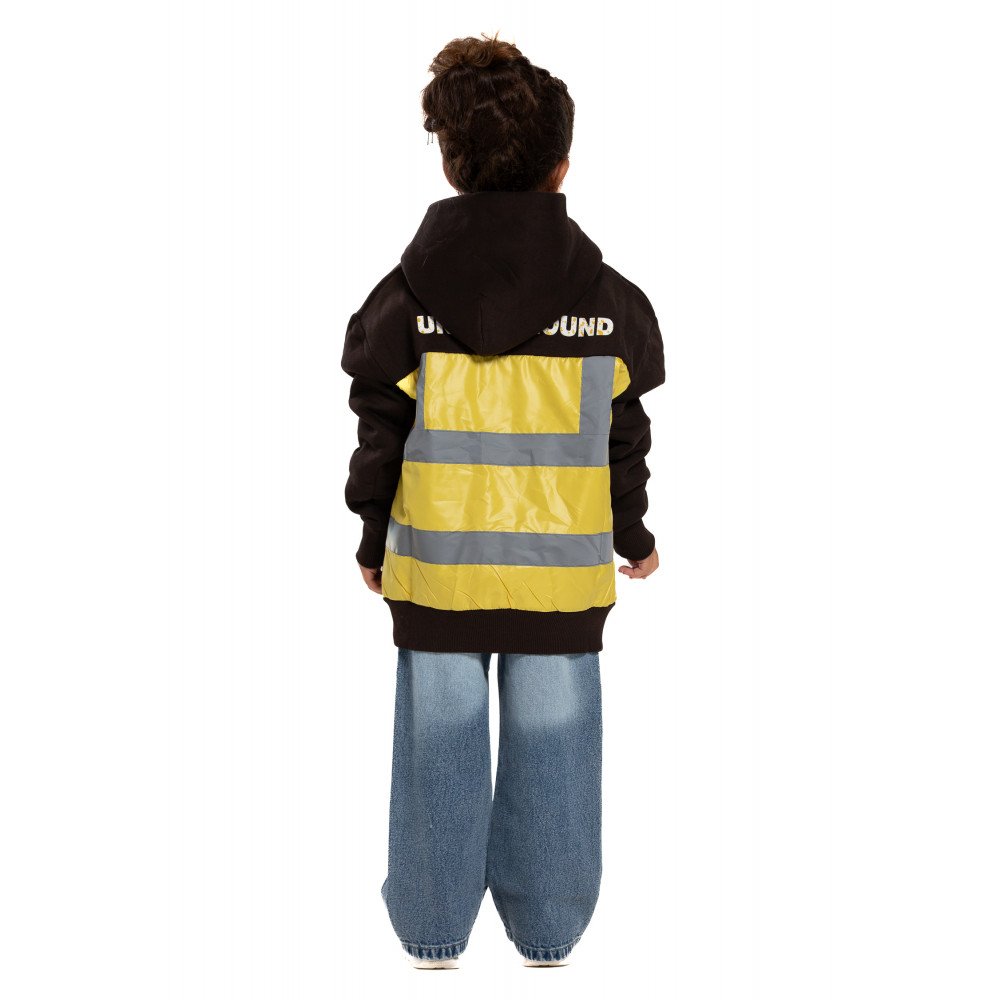 Kids Underground Brown / Yellow Hoodie