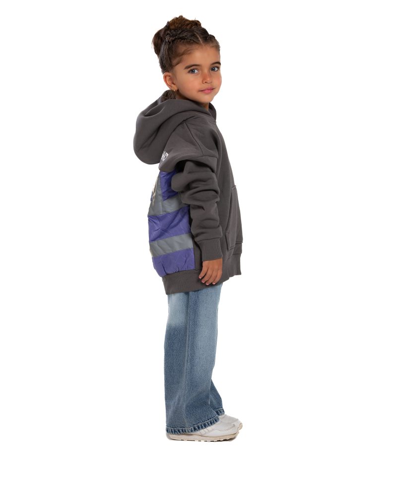 Kids Underground Gray / Purple Hoodie