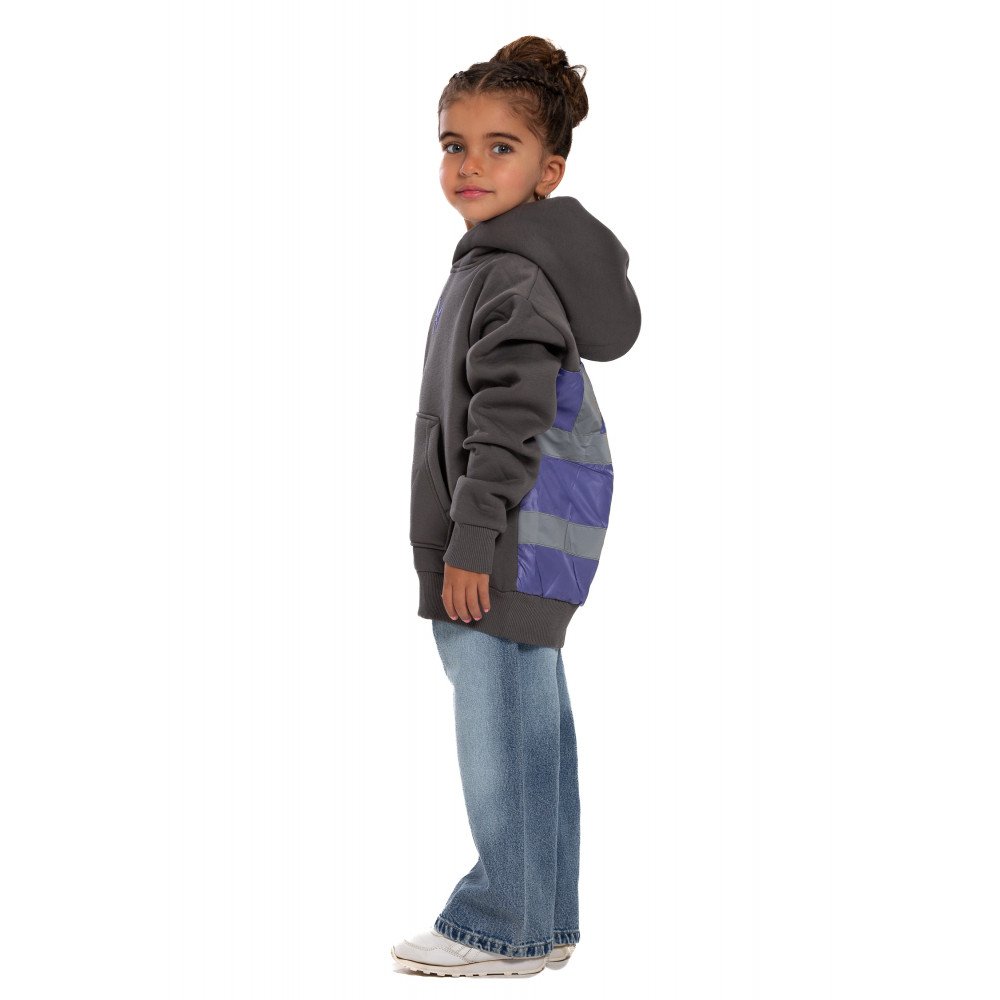 Kids Underground Gray / Purple Hoodie