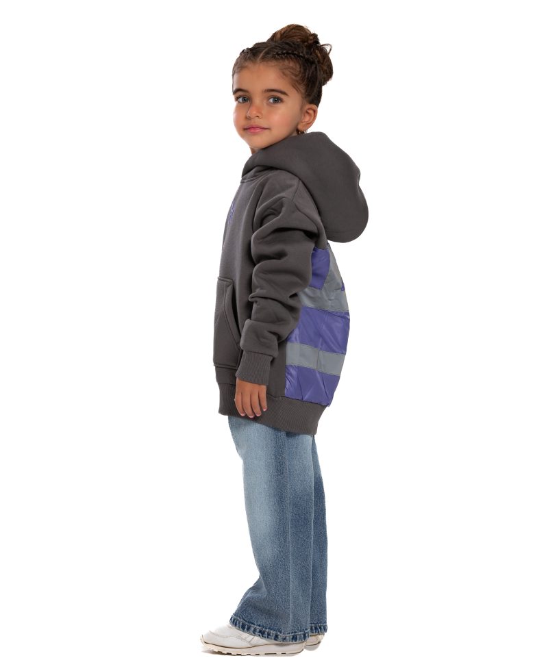 Kids Underground Gray / Purple Hoodie