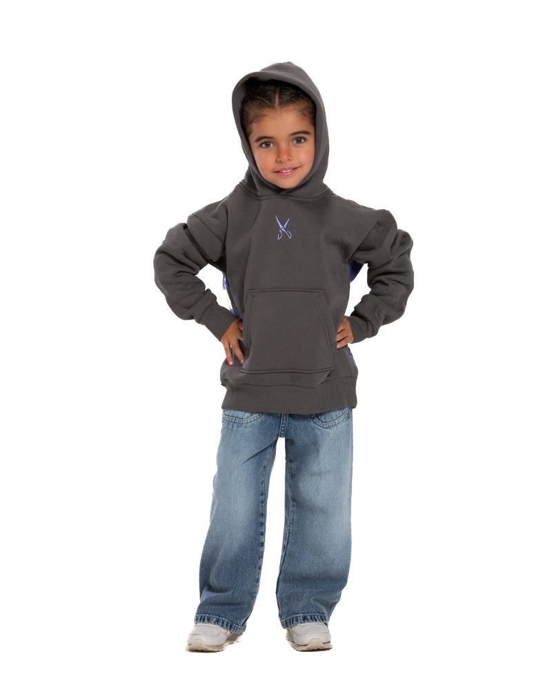 Kids Underground Gray / Purple Hoodie
