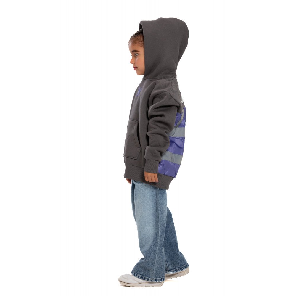 Kids Underground Gray / Purple Hoodie