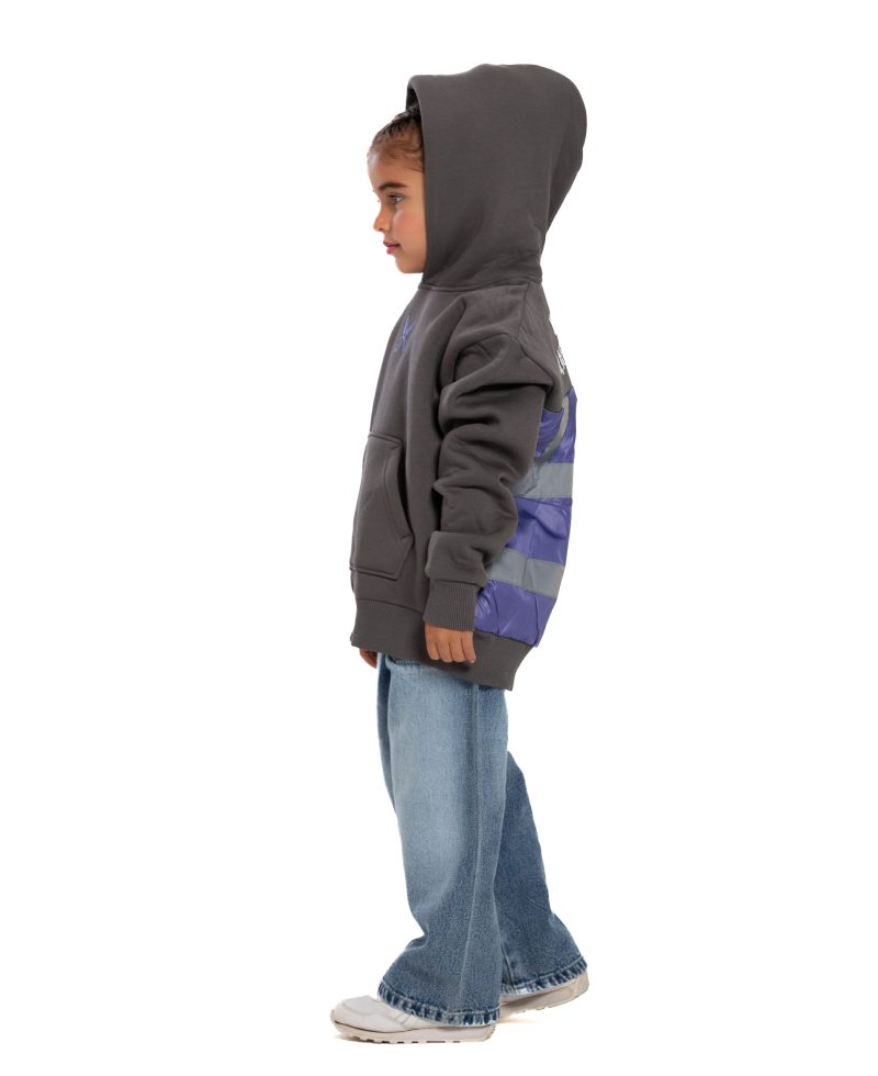 Kids Underground Gray / Purple Hoodie