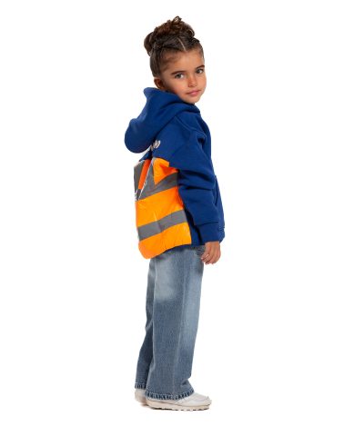 Kids Underground Blue / orange Hoodie Kids Underground Blue / orange Hoodie
