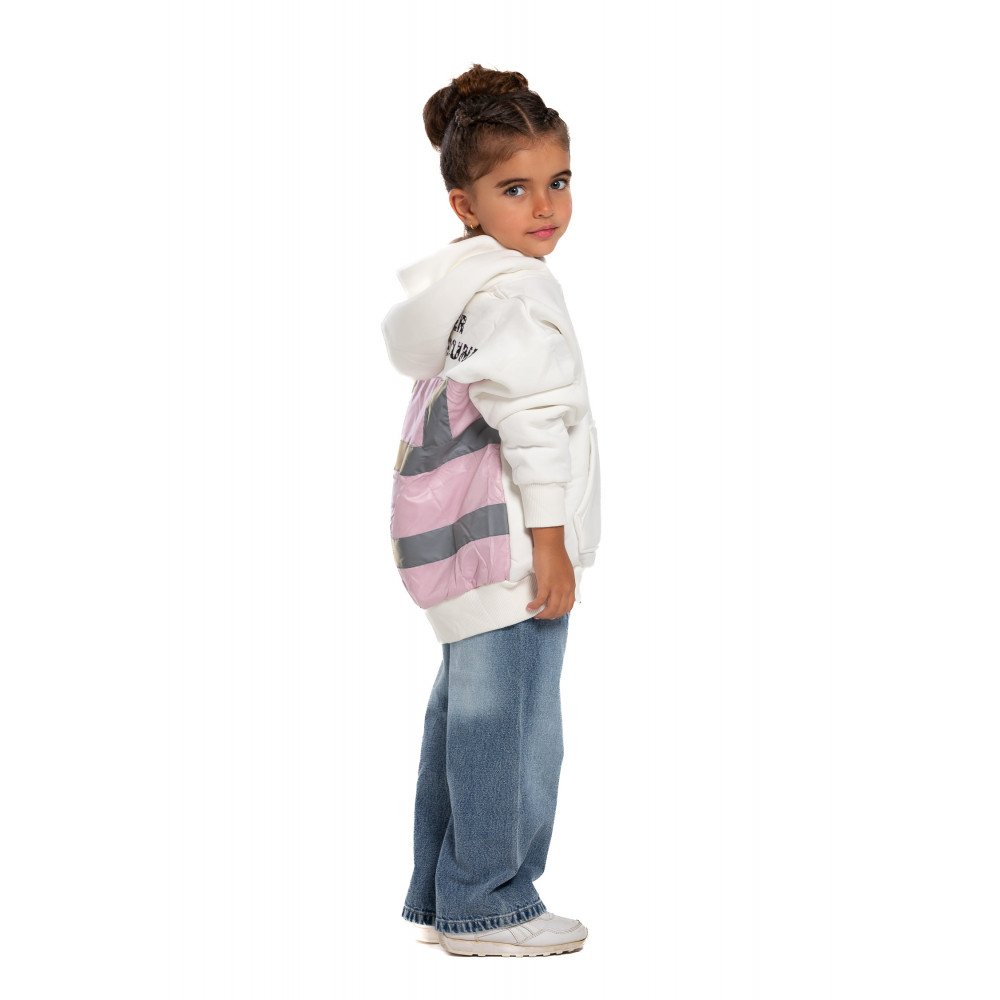 Kids Underground Off White / Pink Hoodie