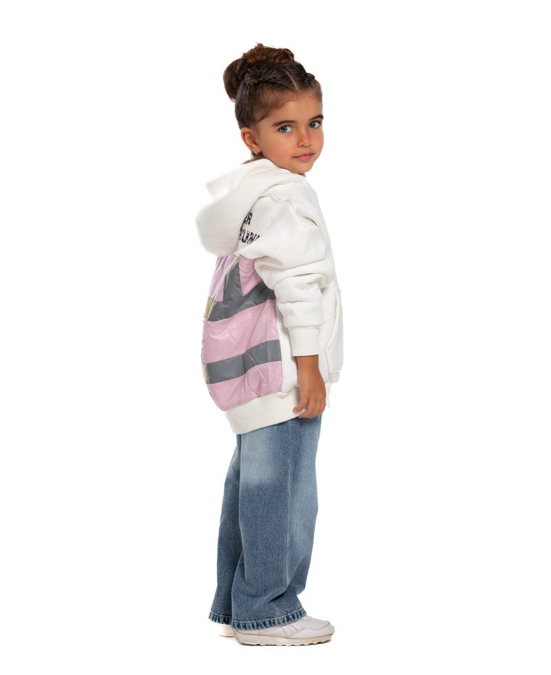 Kids Underground Off White / Pink Hoodie