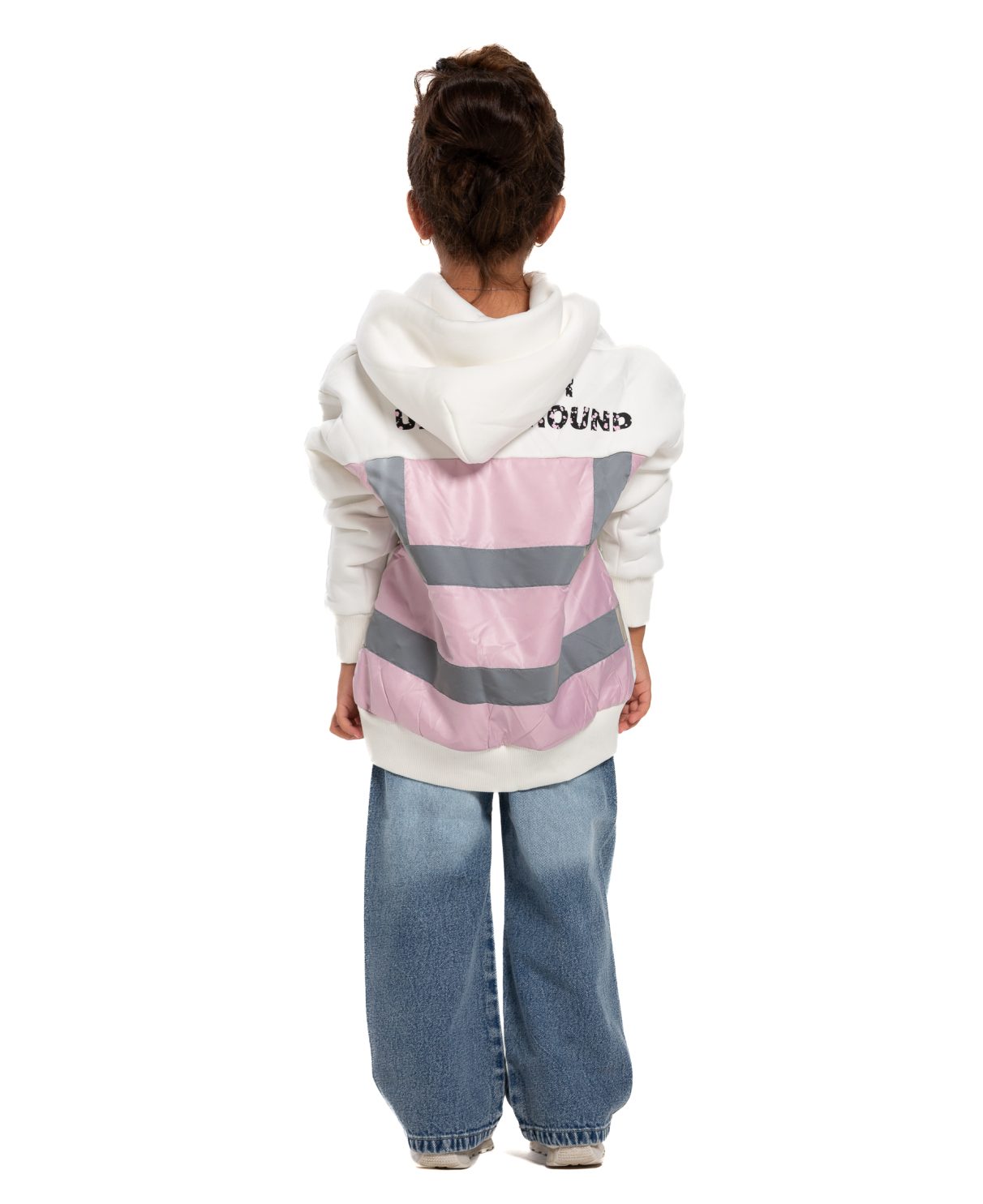 Kids Underground Off White / Pink Hoodie Kids Underground Off White / Pink Hoodie