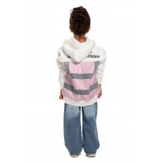 Kids Underground Off White / Pink Hoodie