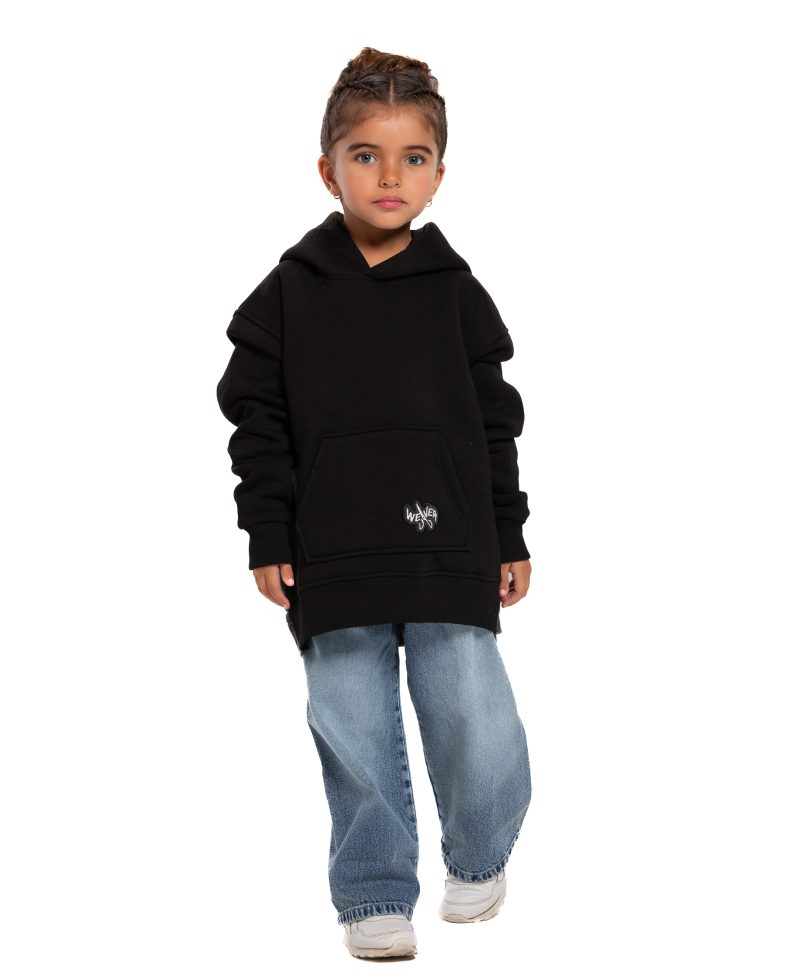 Kids Jeans Hoodie - Black