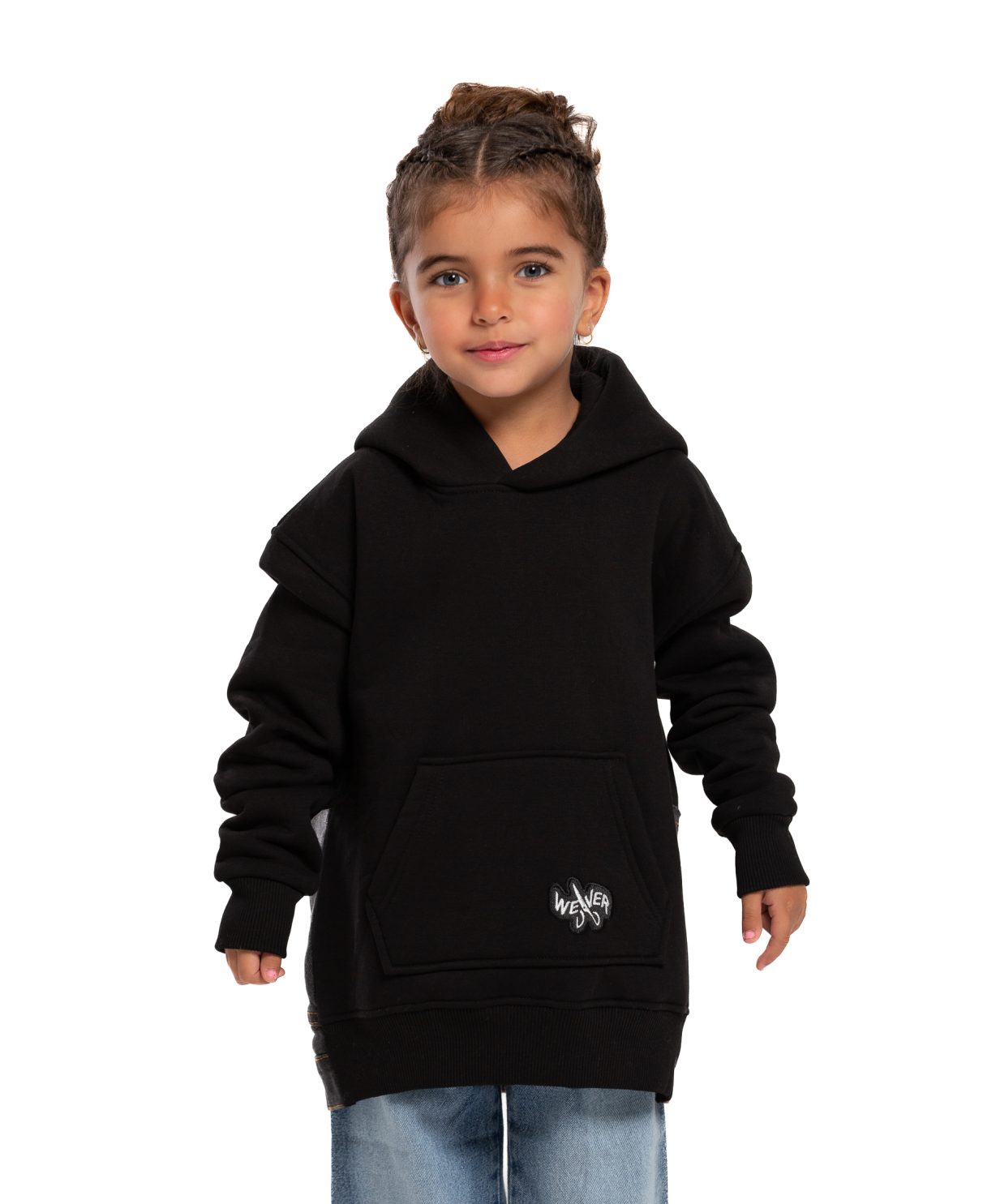Kids Jeans Hoodie - Black