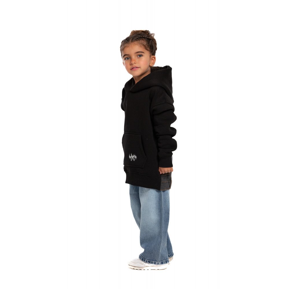Kids Jeans Hoodie - Black