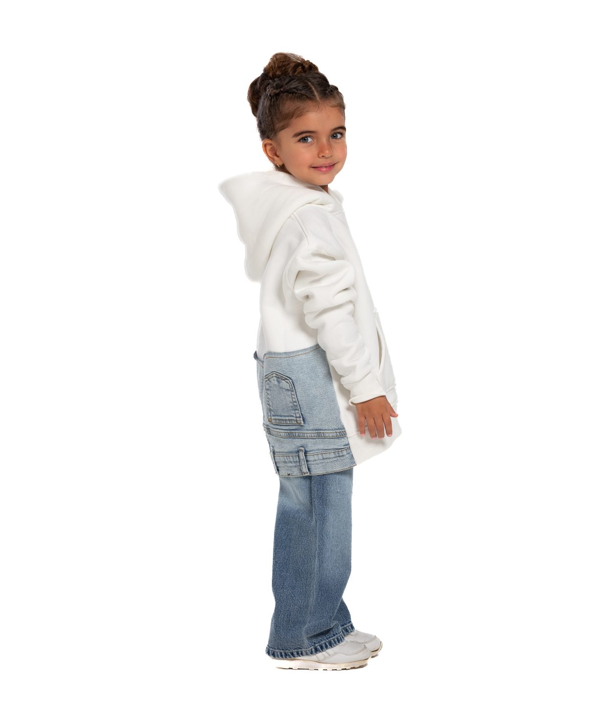 Kids Jeans Hoodie - Offwhite