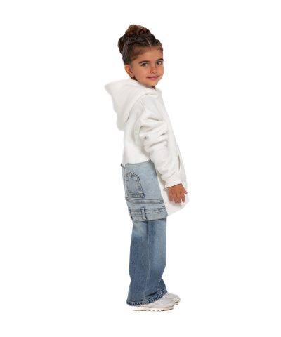 Kids Jeans Hoodie - Offwhite Kids Jeans Hoodie - Offwhite