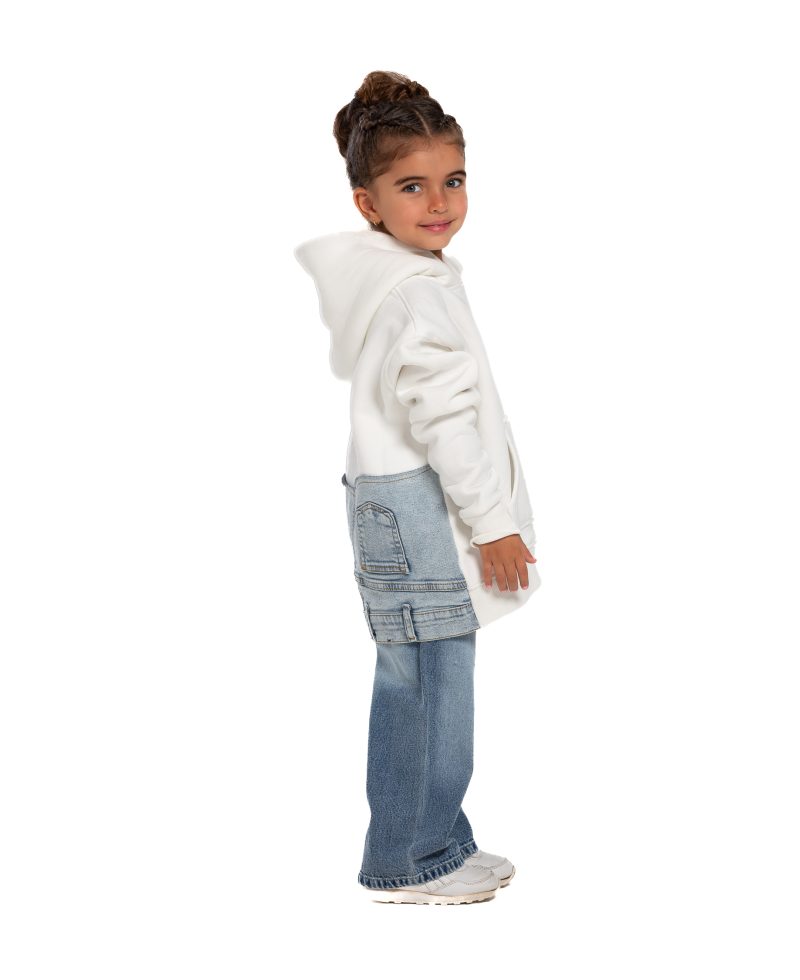 Kids Jeans Hoodie - Offwhite