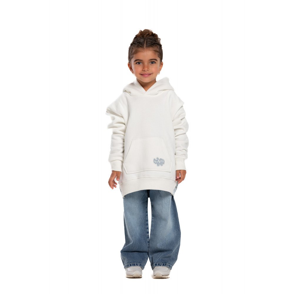 Kids Jeans Hoodie - Offwhite