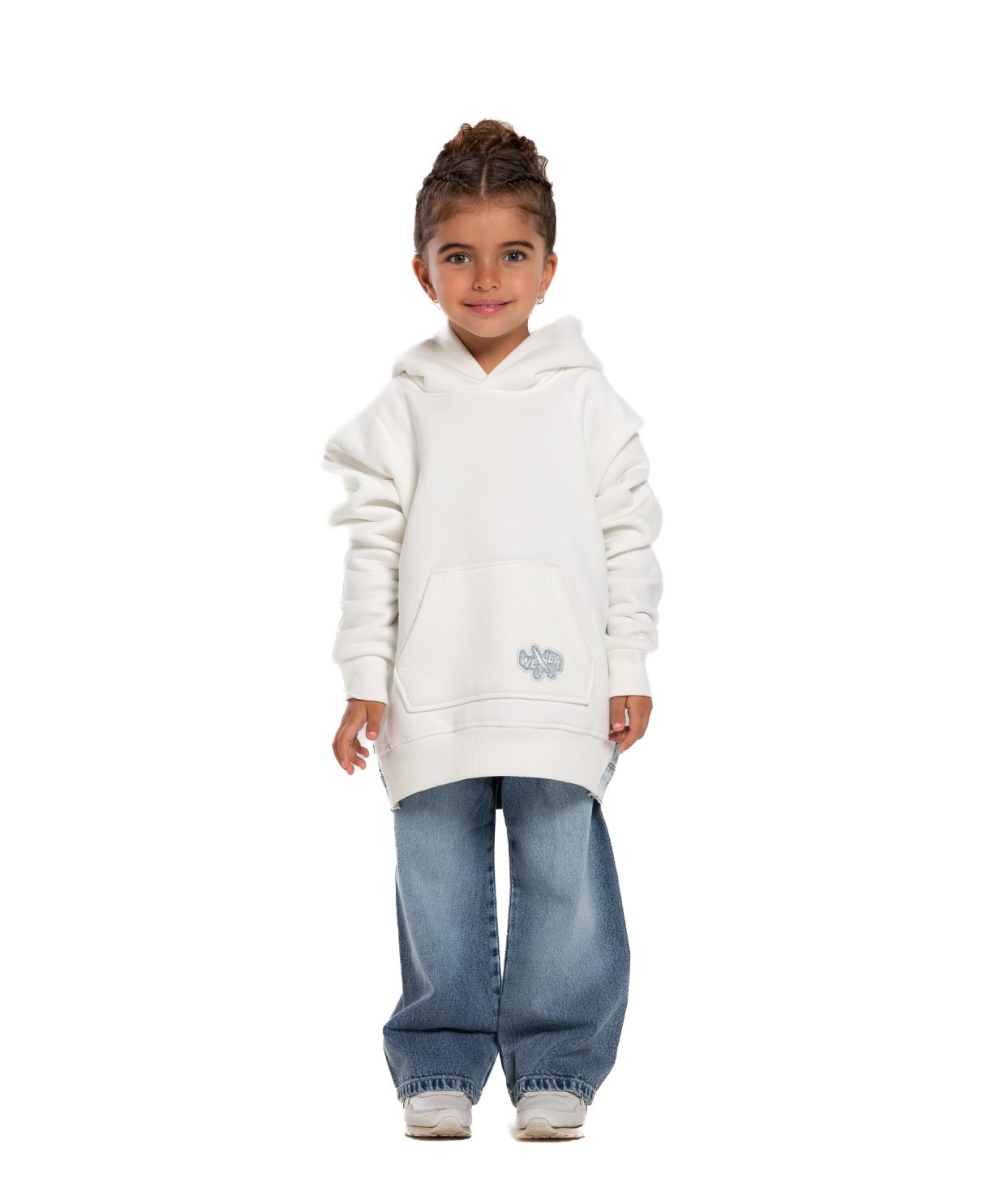 Kids Jeans Hoodie - Offwhite