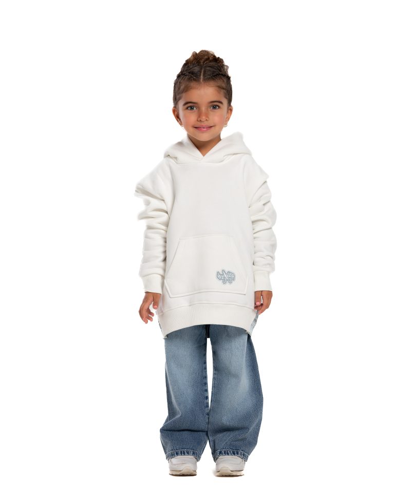 Kids Jeans Hoodie - Offwhite