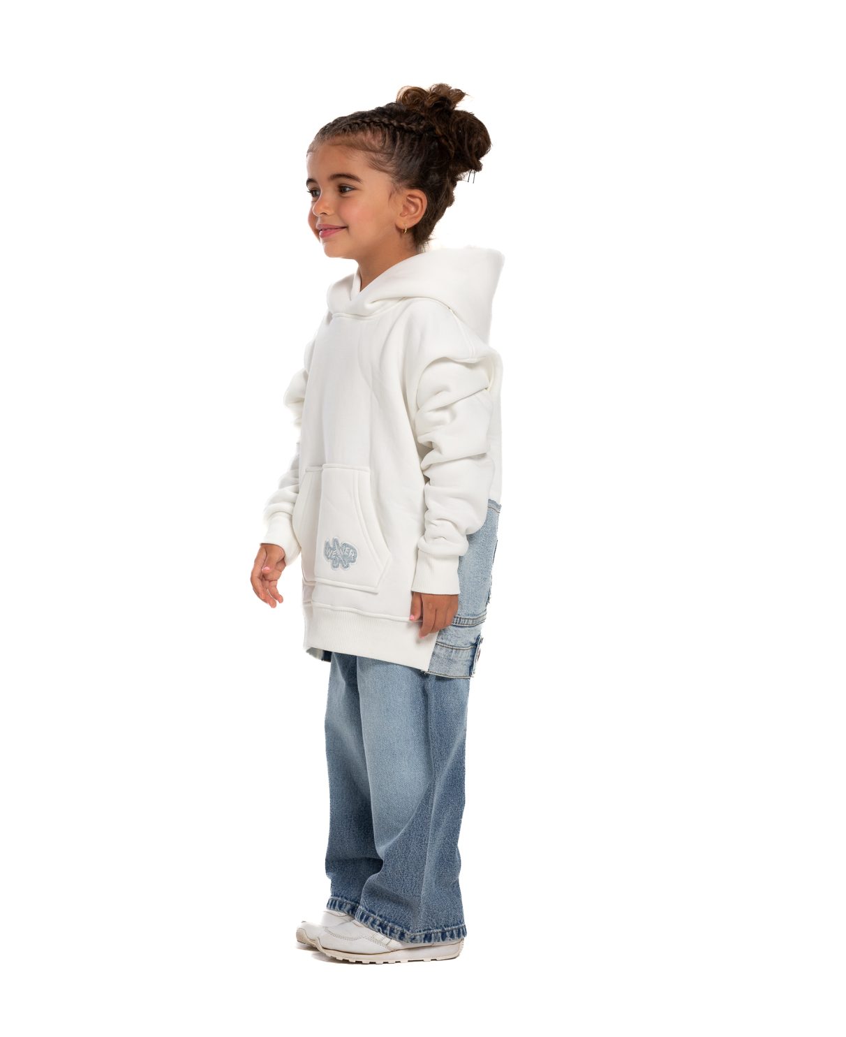 Kids Jeans Hoodie - Offwhite