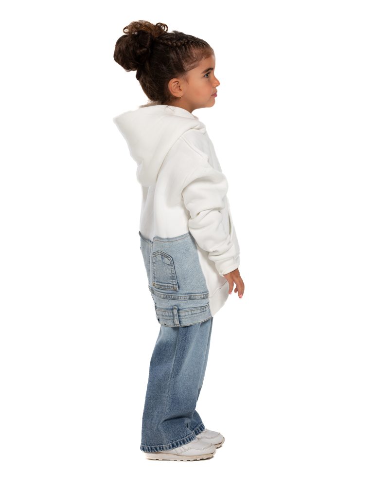 Kids Jeans Hoodie - Offwhite