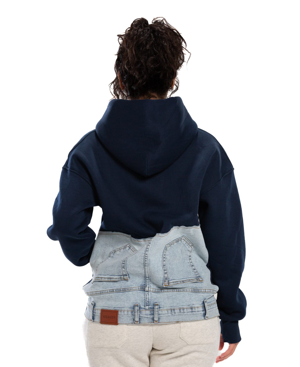 Jeans Hoodie - Navy Blue