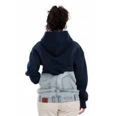 Jeans Hoodie - Navy Blue