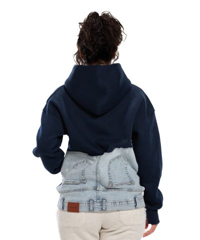 Jeans Hoodie - Navy Blue