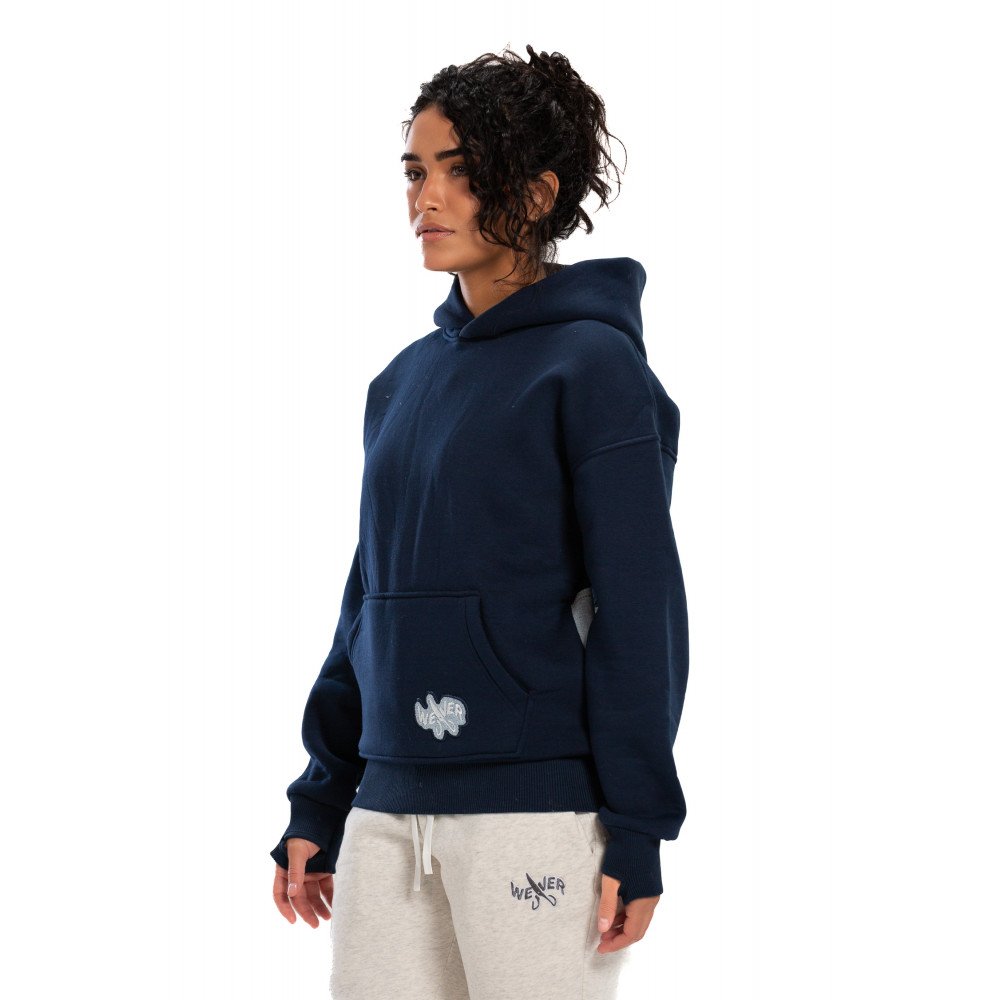Jeans Hoodie - Navy Blue