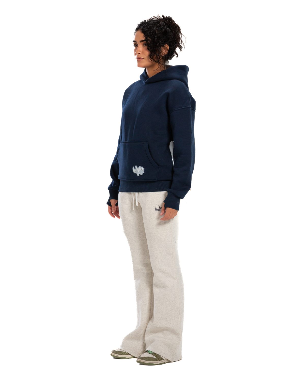 Jeans Hoodie - Navy Blue