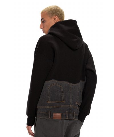 Jeans Hoodie - Black