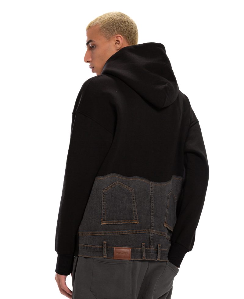 Jeans Hoodie - Black