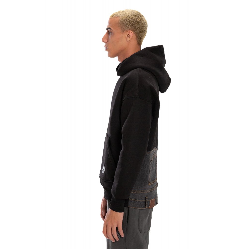 Jeans Hoodie - Black