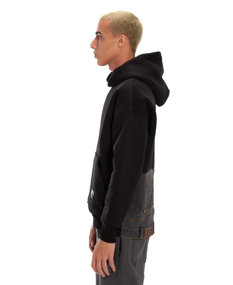 Jeans Hoodie - Black