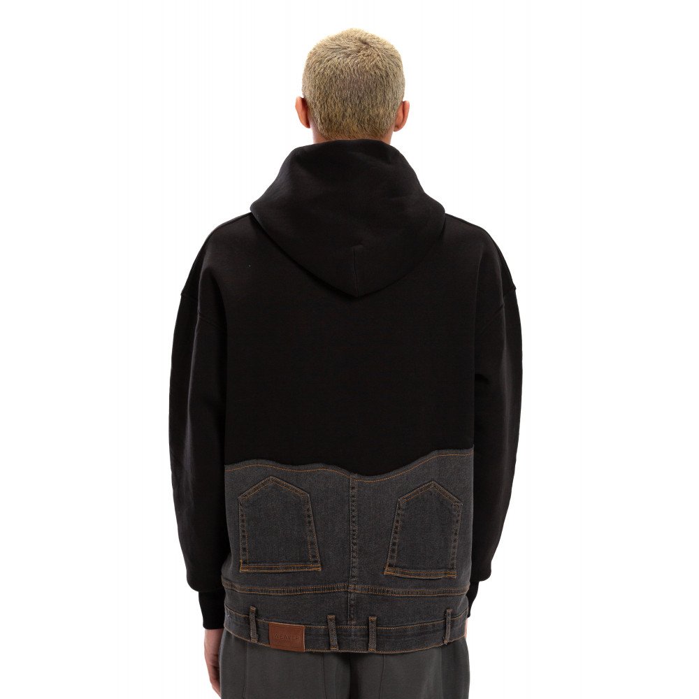Jeans Hoodie - Black