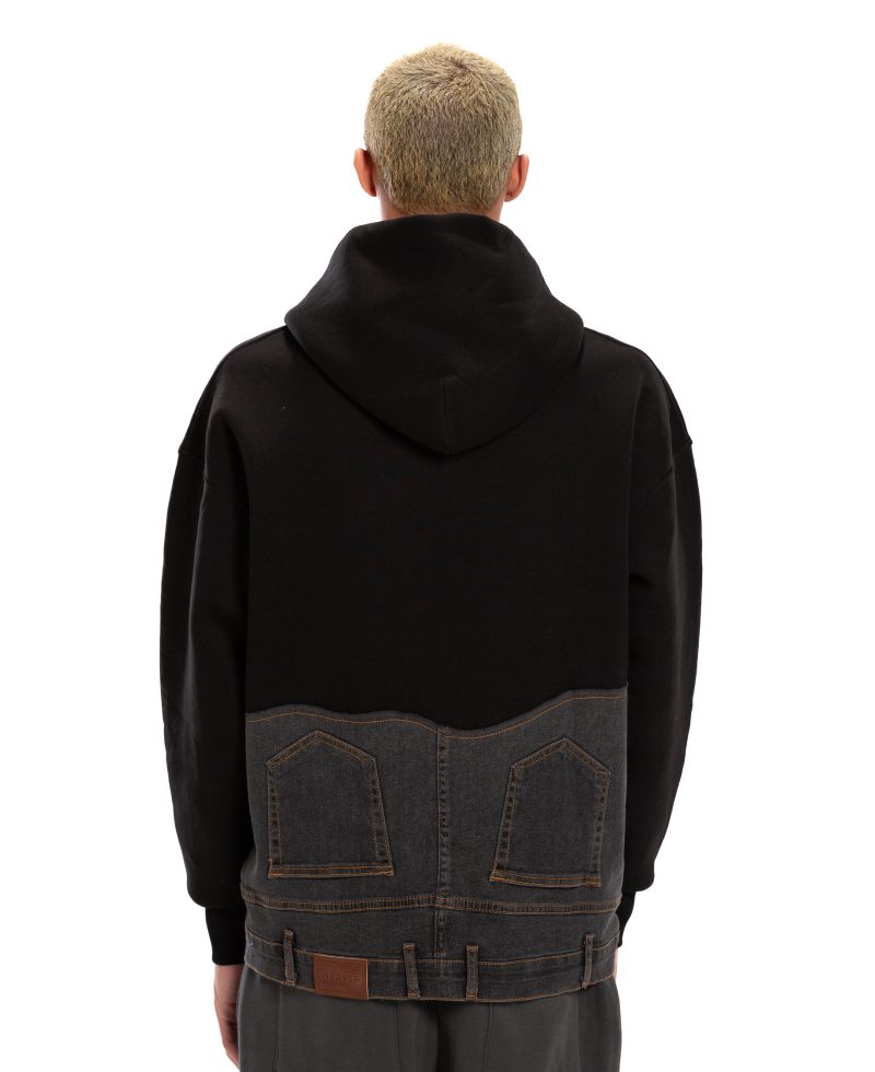 Jeans Hoodie - Black