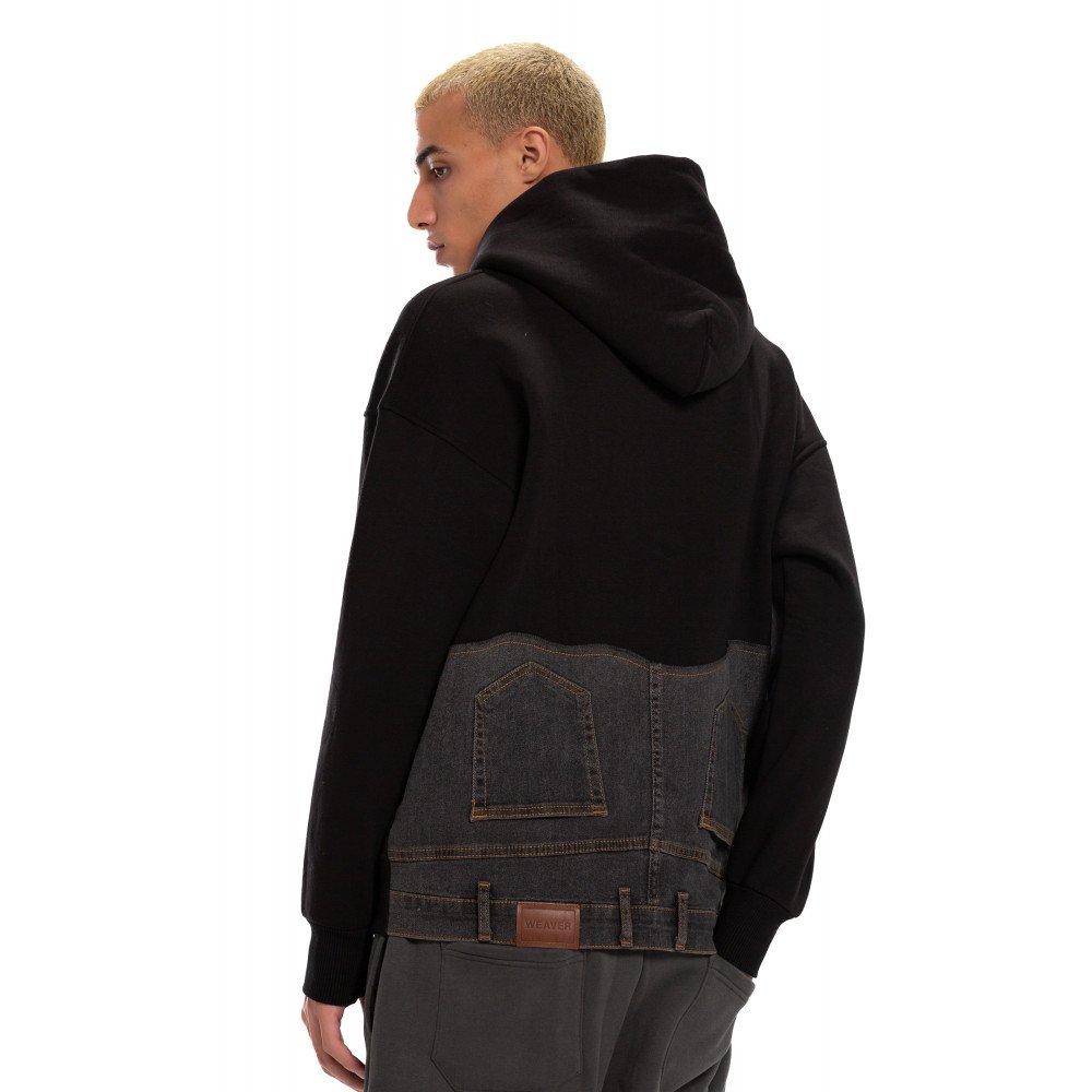Jeans Hoodie - Black