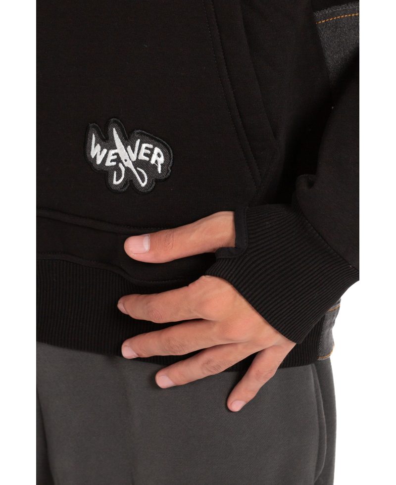 Jeans Hoodie - Black