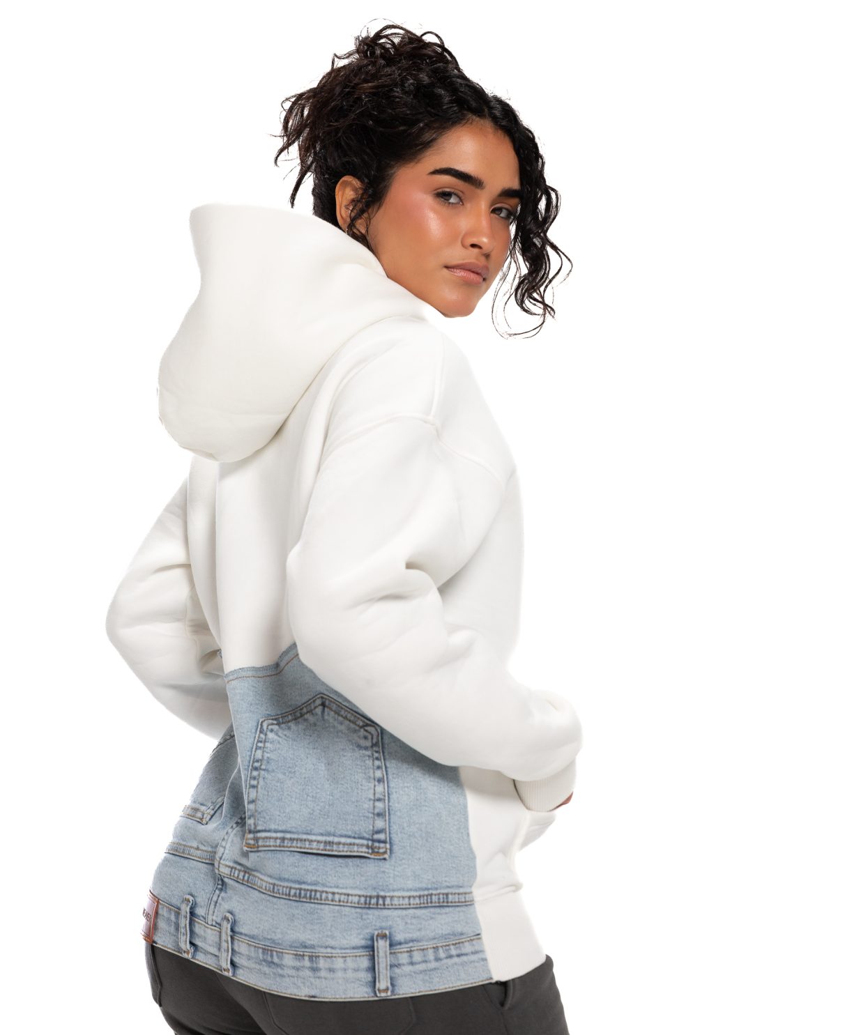 Jeans Hoodie - Off White