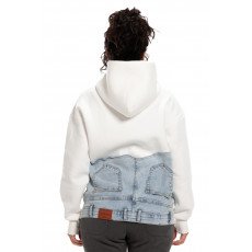 Jeans Hoodie - Off White