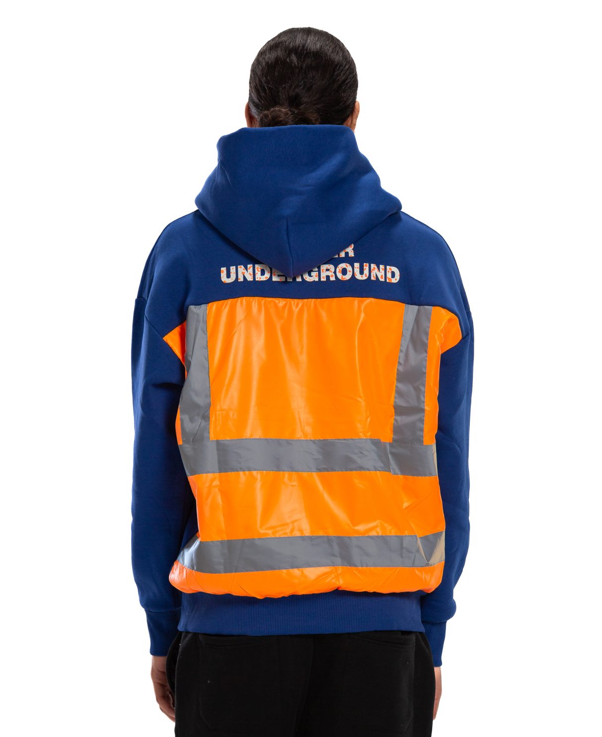 Underground Blue /Orang Hoodie