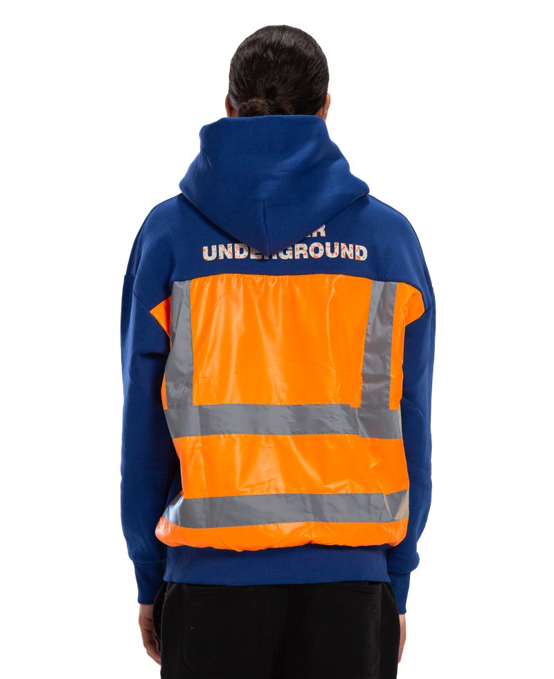Underground Blue /Orang Hoodie