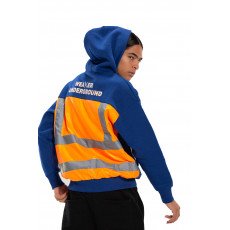 Underground Blue /Orang Hoodie