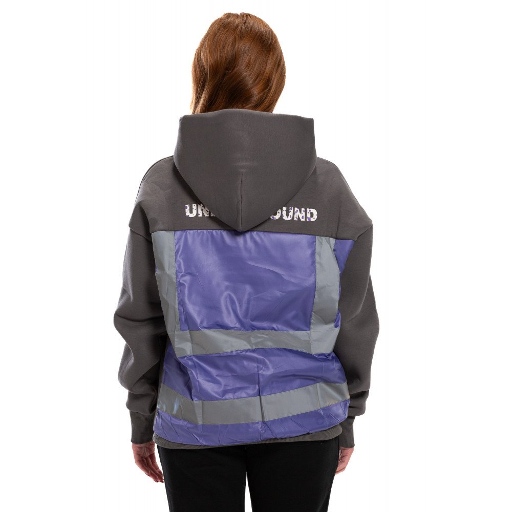 Underground Gray/ purple Hoodie