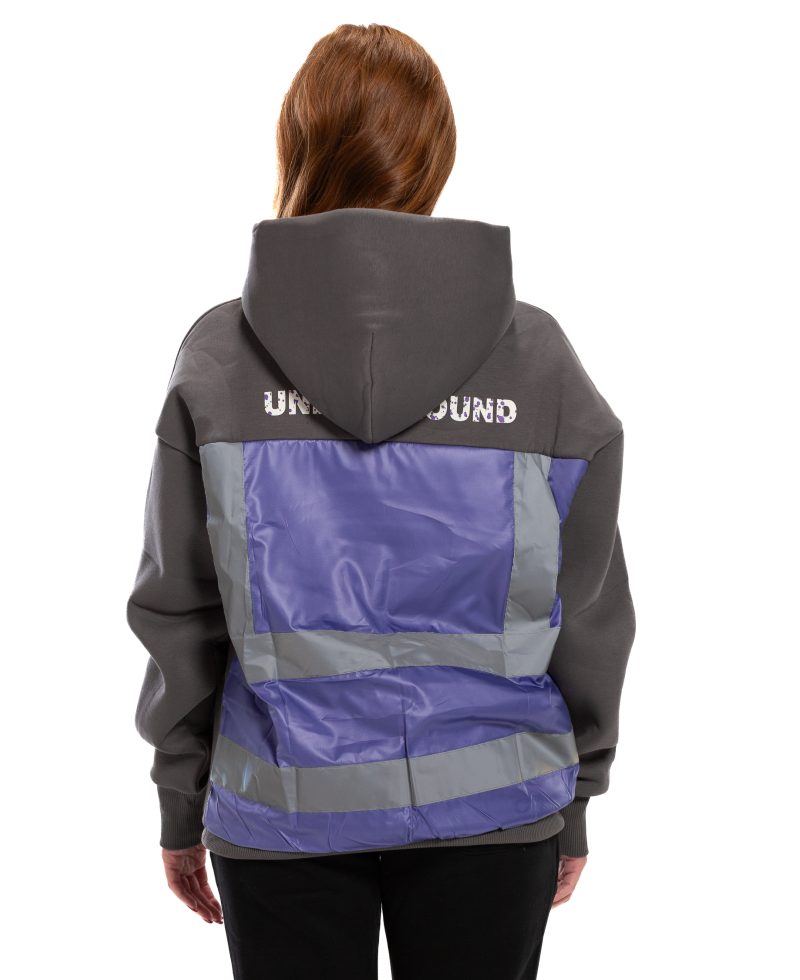 Underground Gray/ purple Hoodie