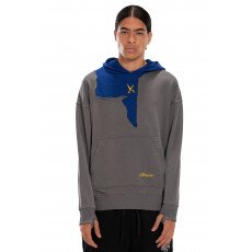 Hoodie Oversize - Gray/ Blue 23