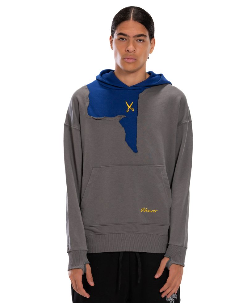 Hoodie Oversize - Gray/ Blue 23 Hoodie Oversize - Gray/ Blue 23